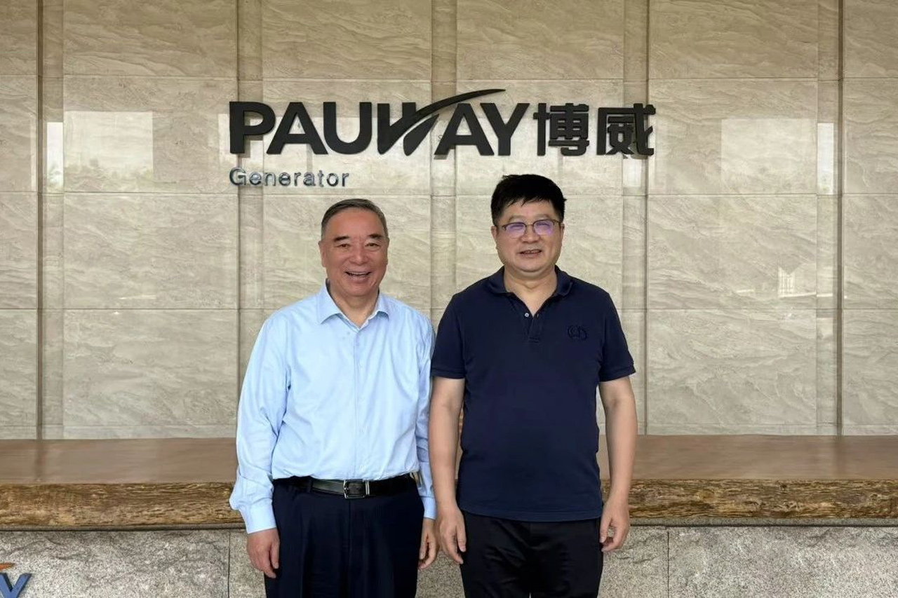 SongZhiping,PresidentoftheChinaAssociationofListedCompanies,andhisdelegationvisitedthePauwayGeneratorFactorytojointlydrawanewblueprintforhigh-endpowerenergytogoglobal
